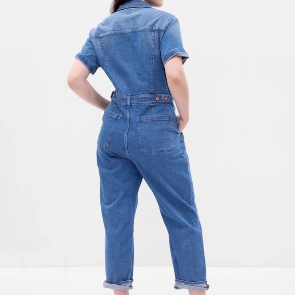 ✨ GAP Denim jumpsuit with Washwell - size 12 - Picture 4 of 5